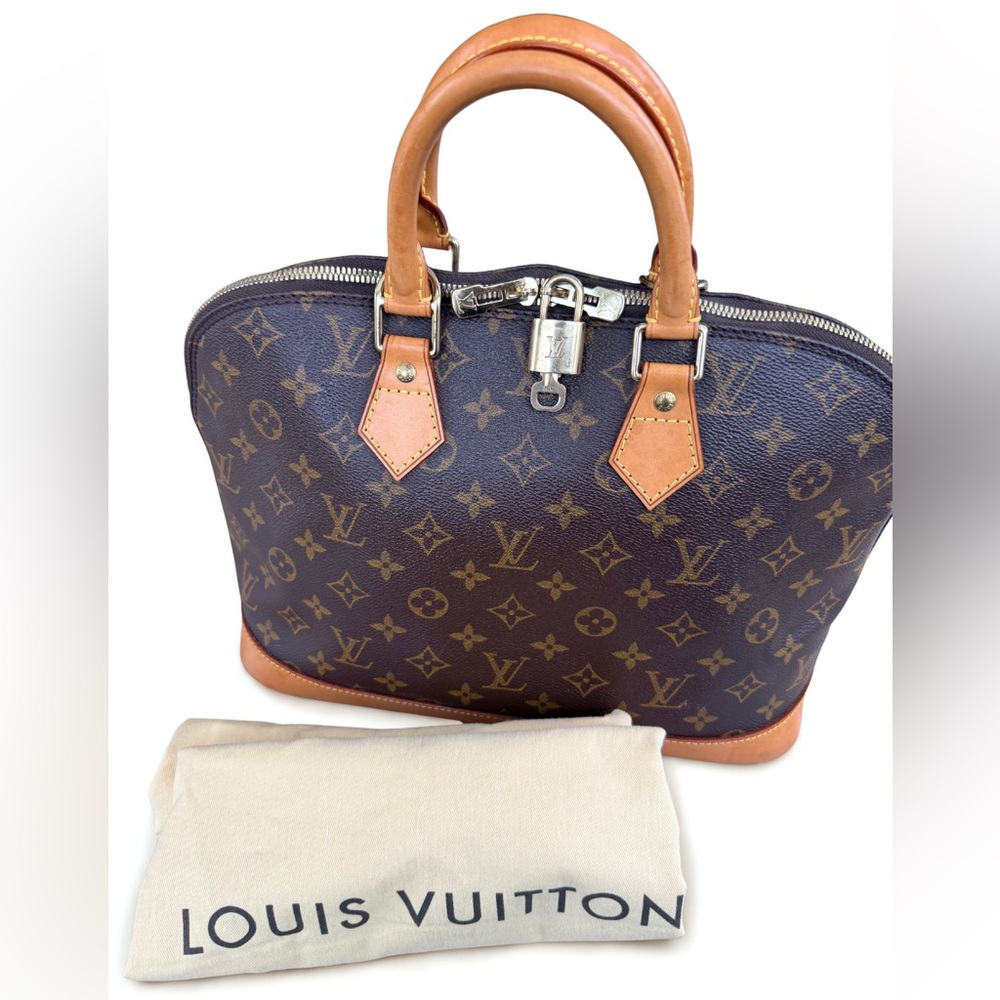Certified Authentic LOUIS VUITTON Monogram Alma PM w/ Lock, Key, Dust Bag & COA - Picture 5 of 16